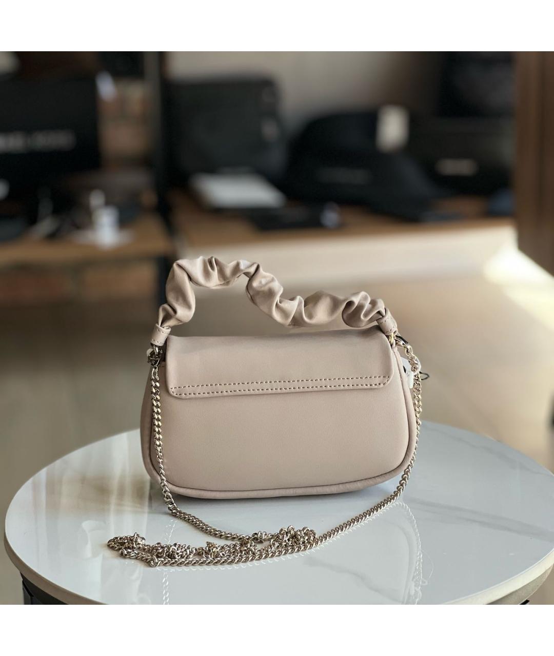 FURLA Бежевая кожаная сумка через плечо, фото 3