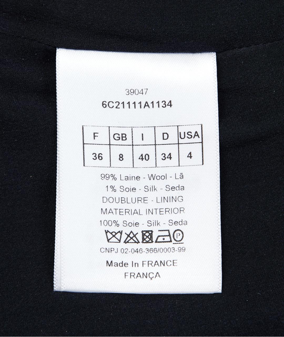 CHRISTIAN DIOR Синее шерстяное повседневное платье, фото 4