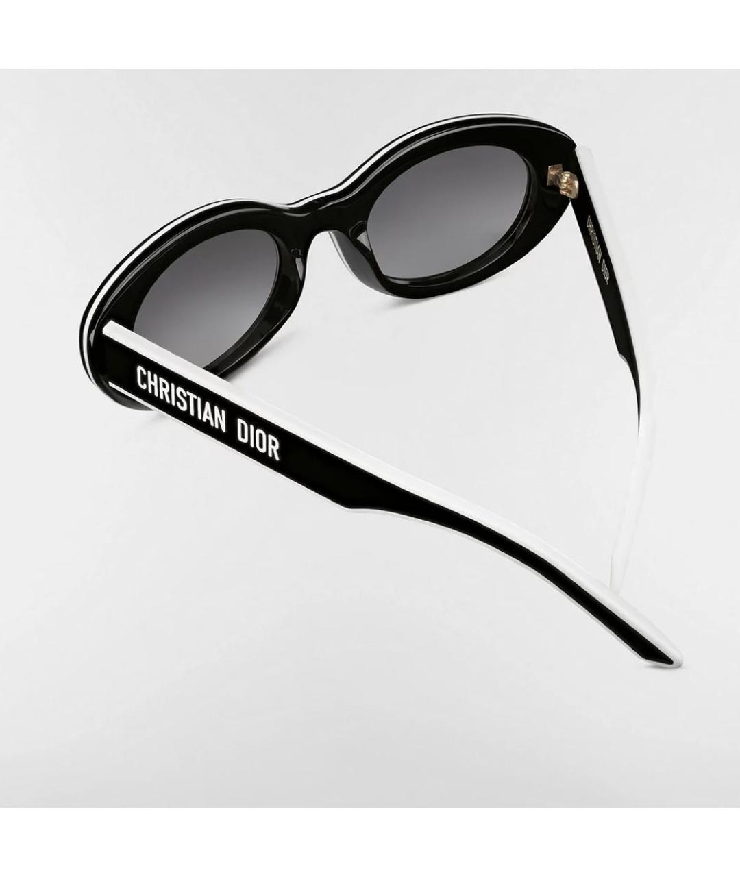 CHRISTIAN DIOR Черные пластиковые солнцезащитные очки, фото 2
