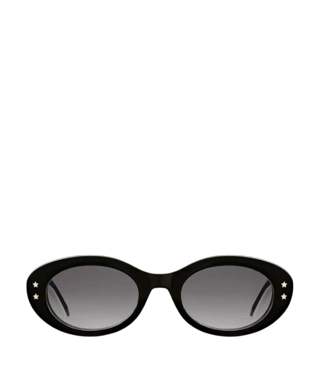 CHRISTIAN DIOR Черные пластиковые солнцезащитные очки, фото 1