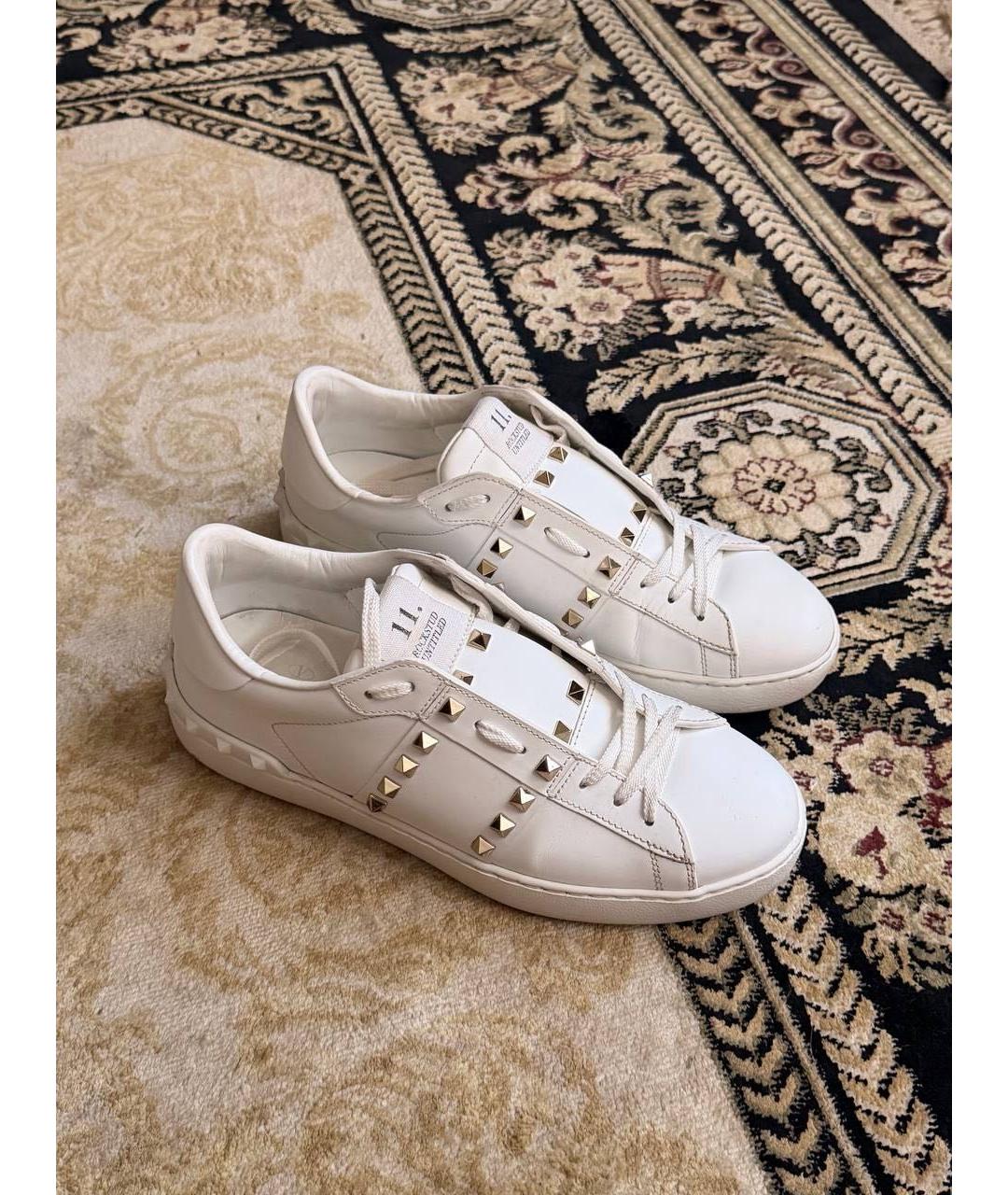 VALENTINO Белые кожаные кроссовки, фото 3