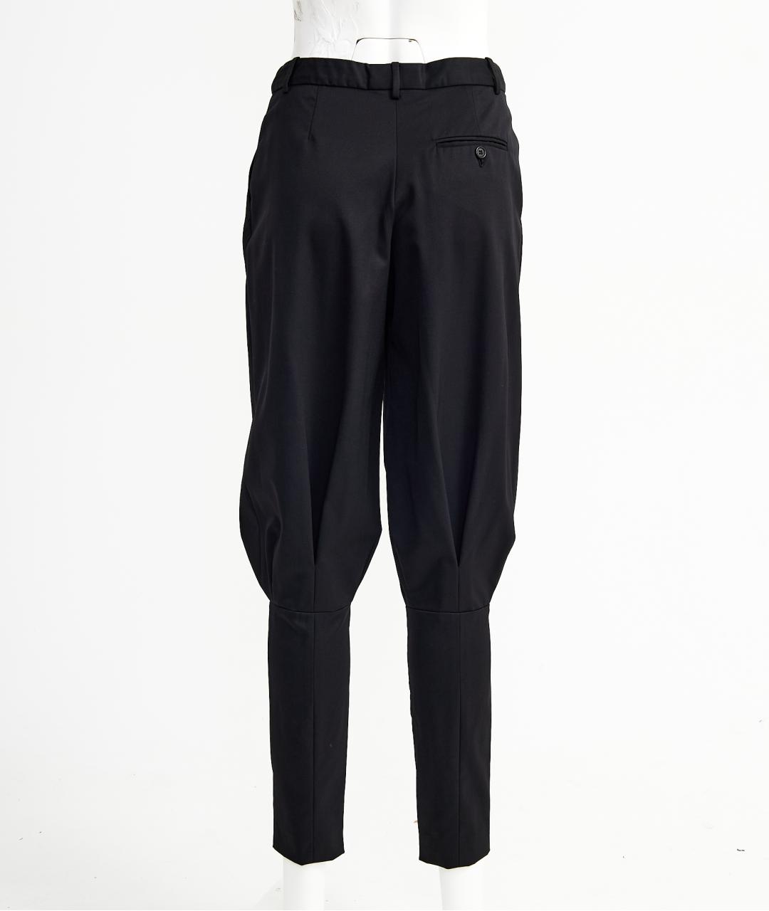 ALEXANDER MCQUEEN Черные шерстяные брюки широкие, фото 2