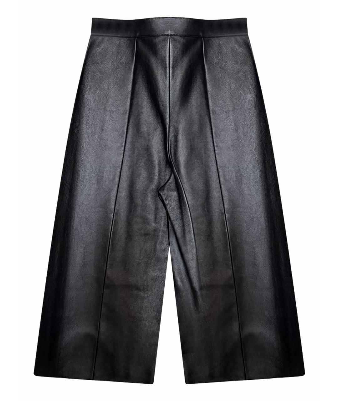 CELINE Черные кожаные шорты, фото 1