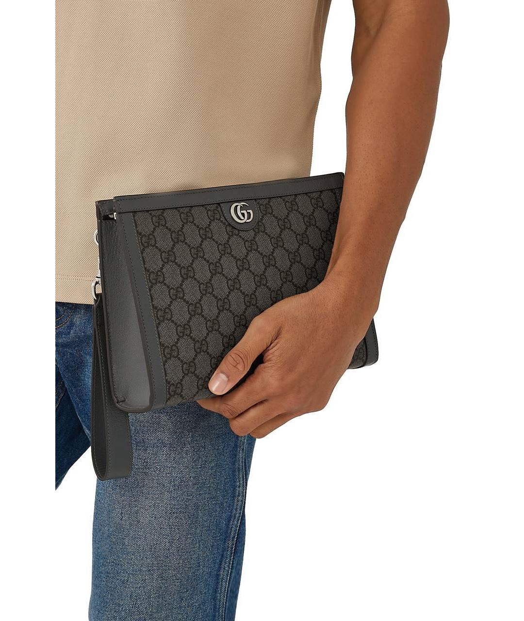 GUCCI Хаки канва барсетка, фото 2