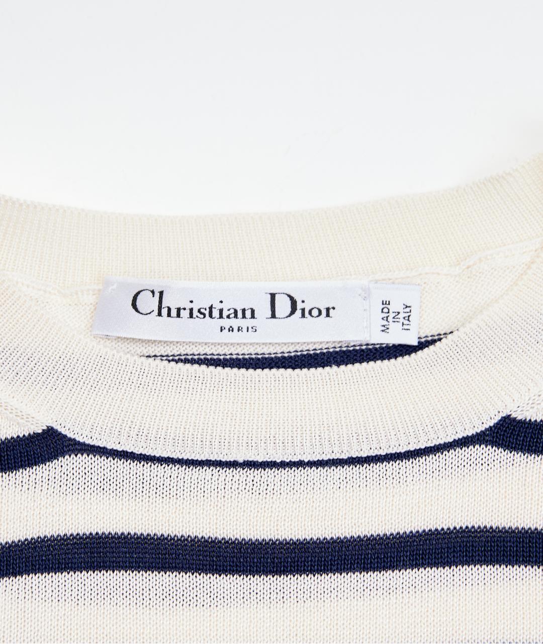 CHRISTIAN DIOR Белый шелковый джемпер / свитер, фото 3