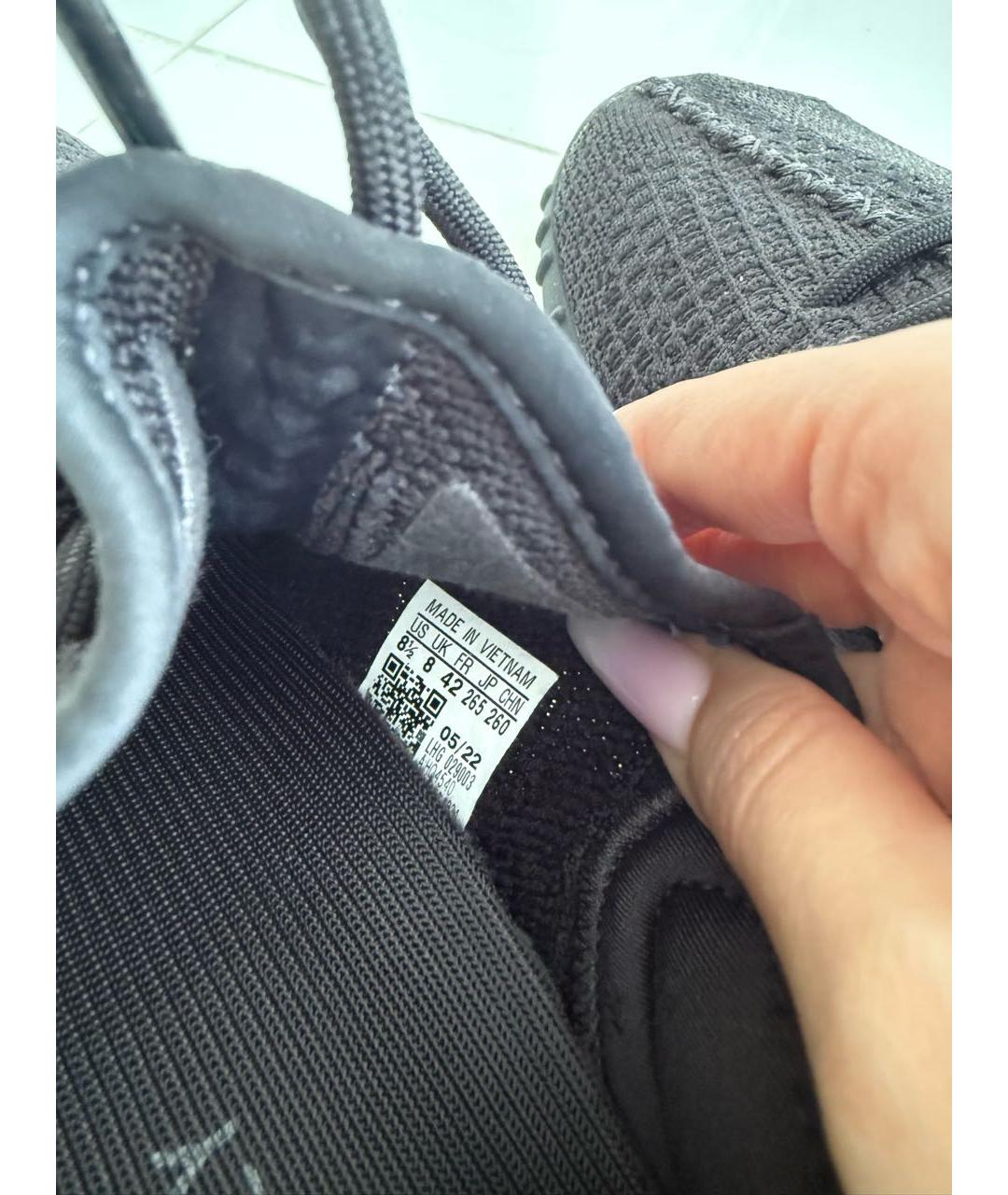 ADIDAS YEEZY Черные текстильные кроссовки, фото 4