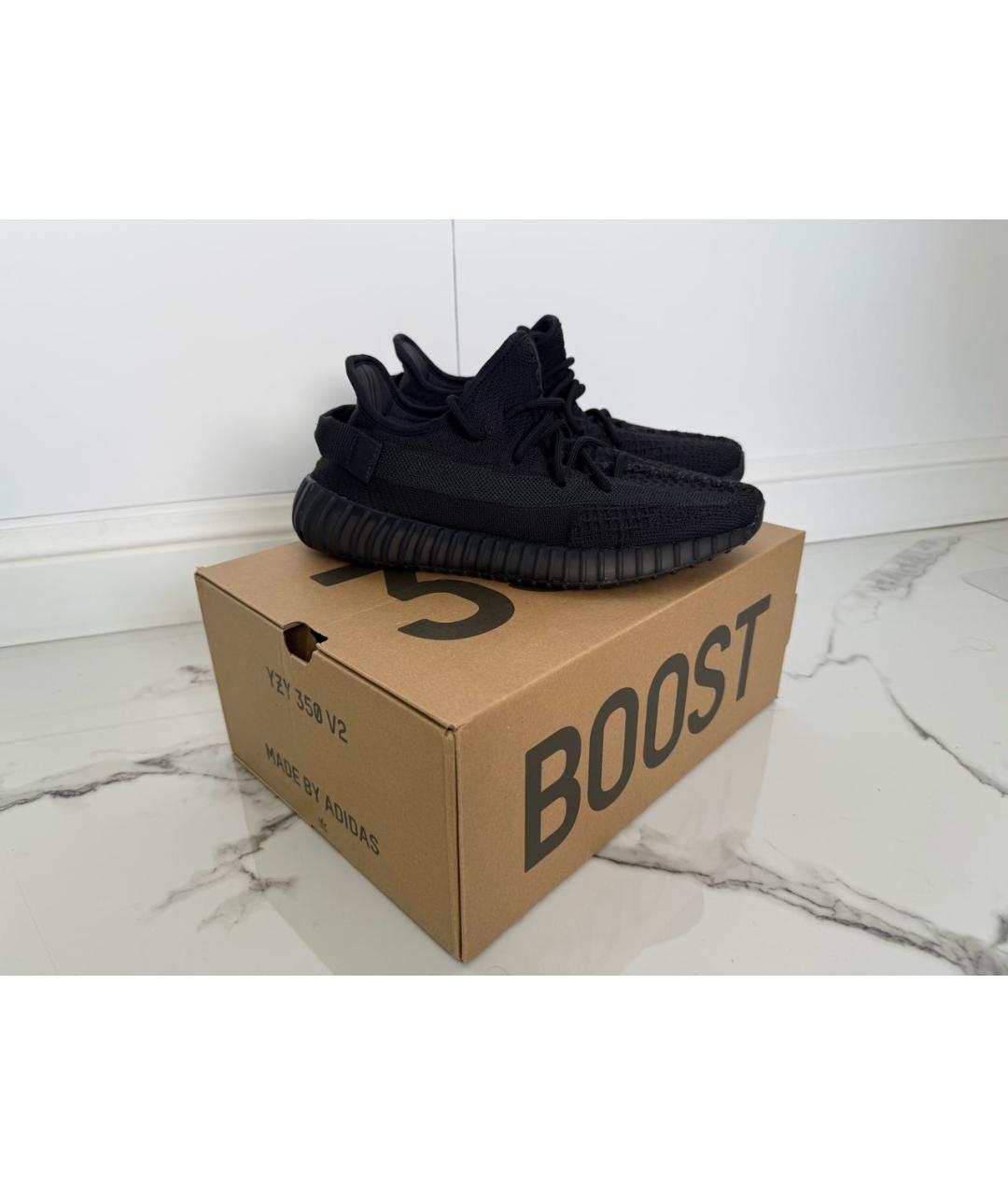 ADIDAS YEEZY Черные текстильные кроссовки, фото 8
