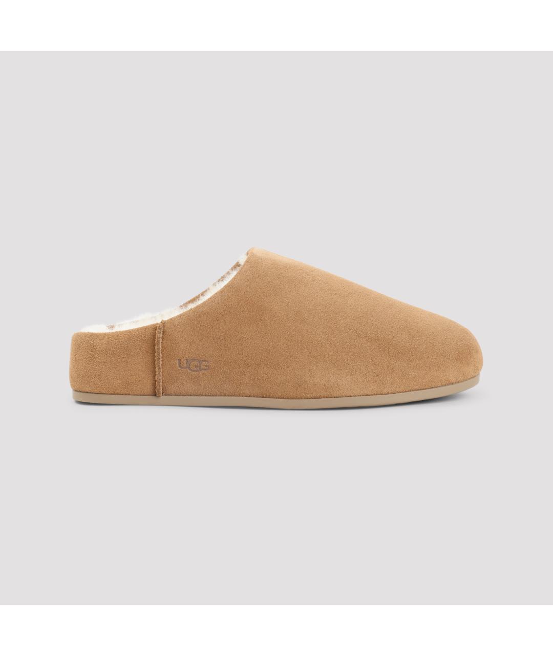 UGG Коричневые замшевые мюли, фото 3