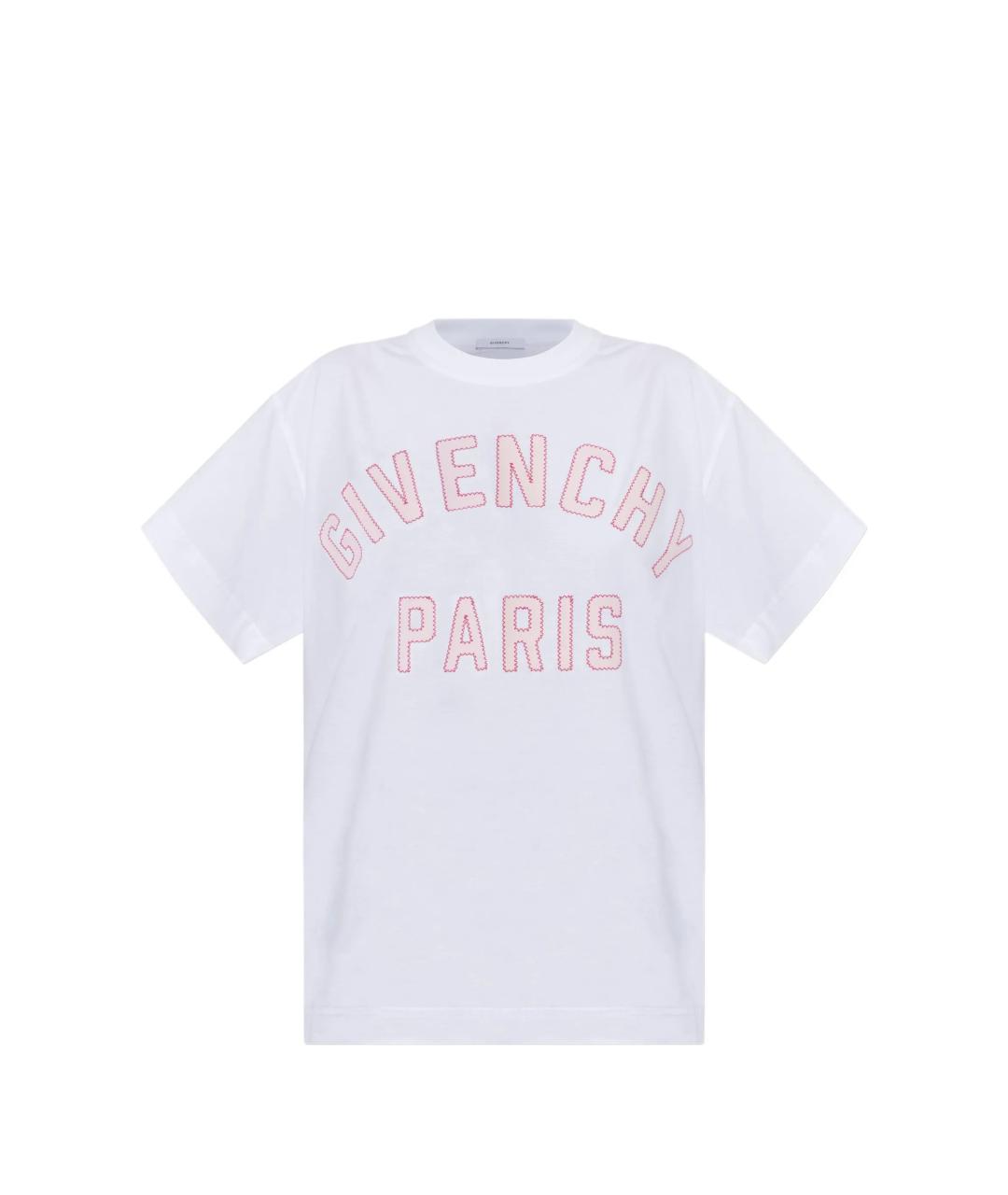 GIVENCHY Белая хлопковая футболка, фото 1
