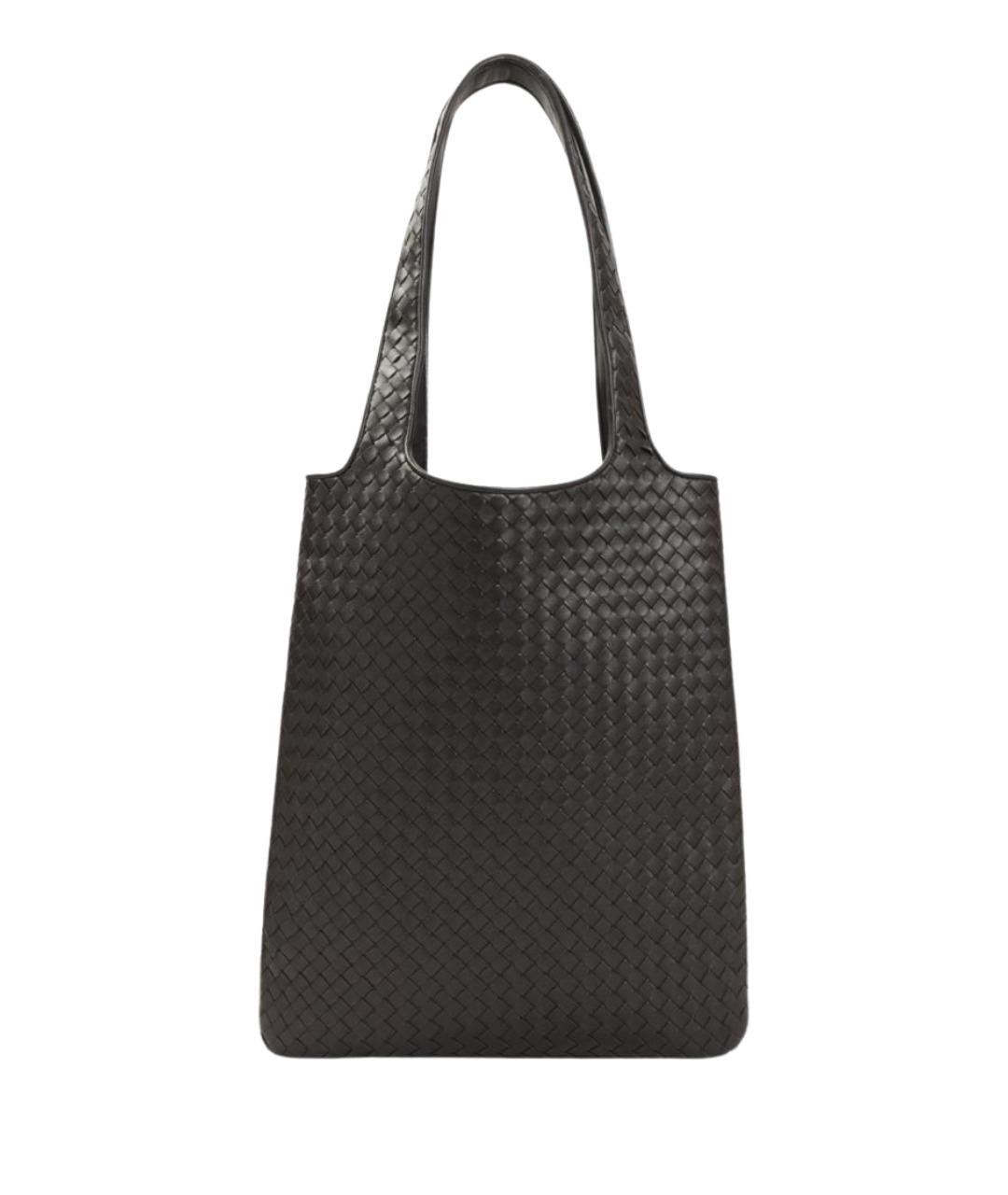 BOTTEGA VENETA Коричневая кожаная сумка тоут, фото 2