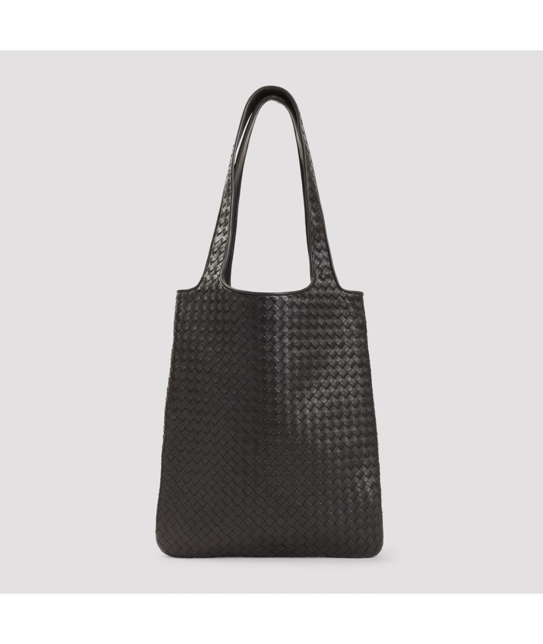 BOTTEGA VENETA Коричневая кожаная сумка тоут, фото 2