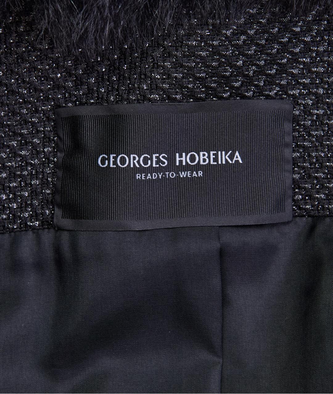 Georges Hobeika Черное ацетатное пальто, фото 5