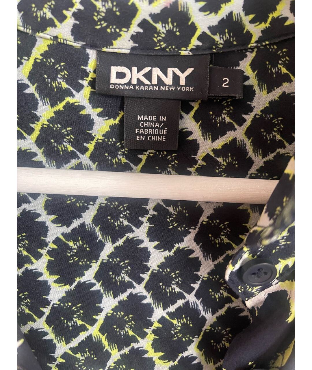 DKNY Мульти шелковое повседневное платье, фото 3
