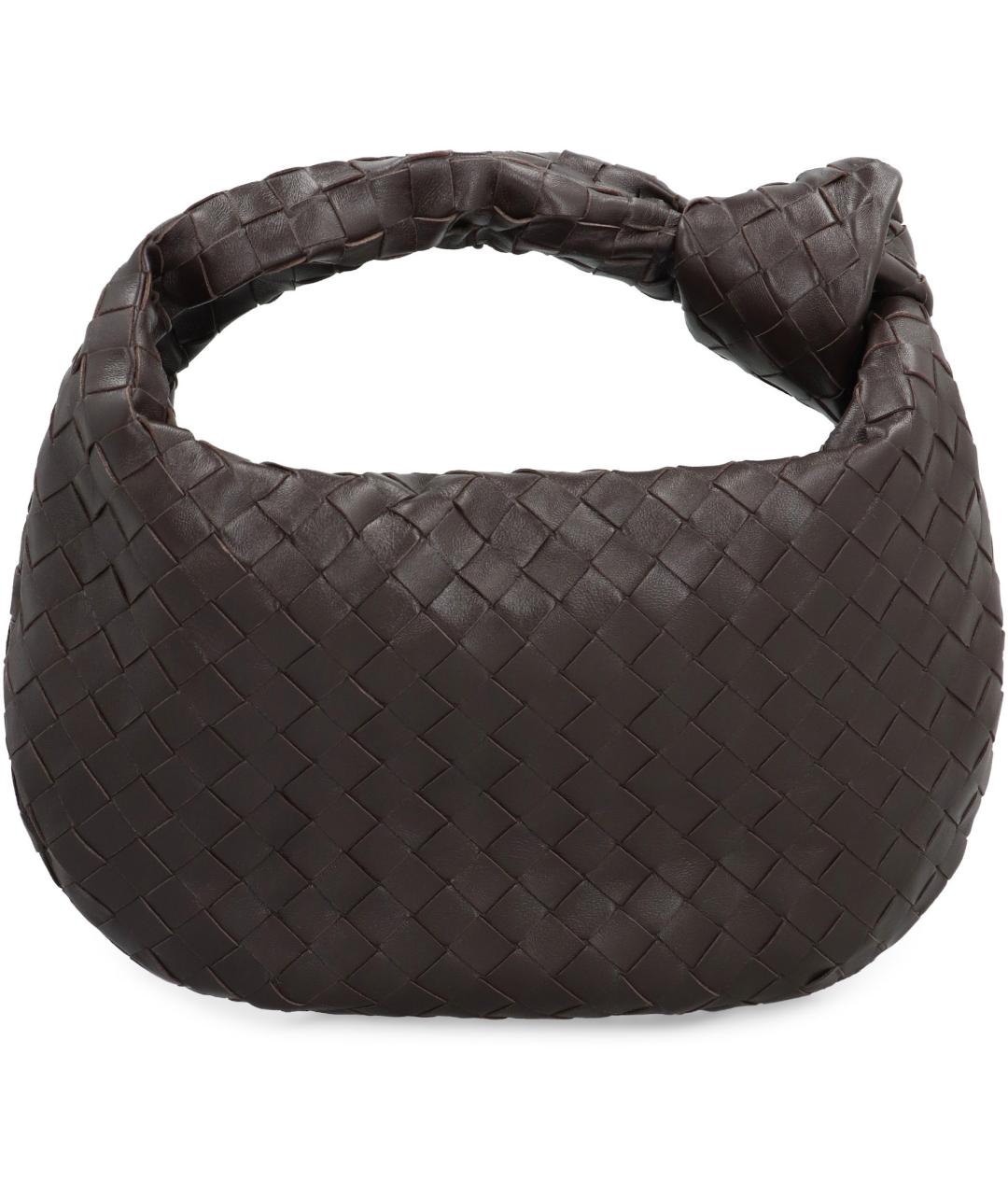 BOTTEGA VENETA Коричневая кожаная сумка через плечо, фото 4