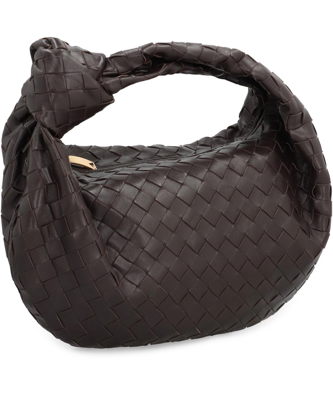 BOTTEGA VENETA Коричневая кожаная сумка через плечо, фото 3