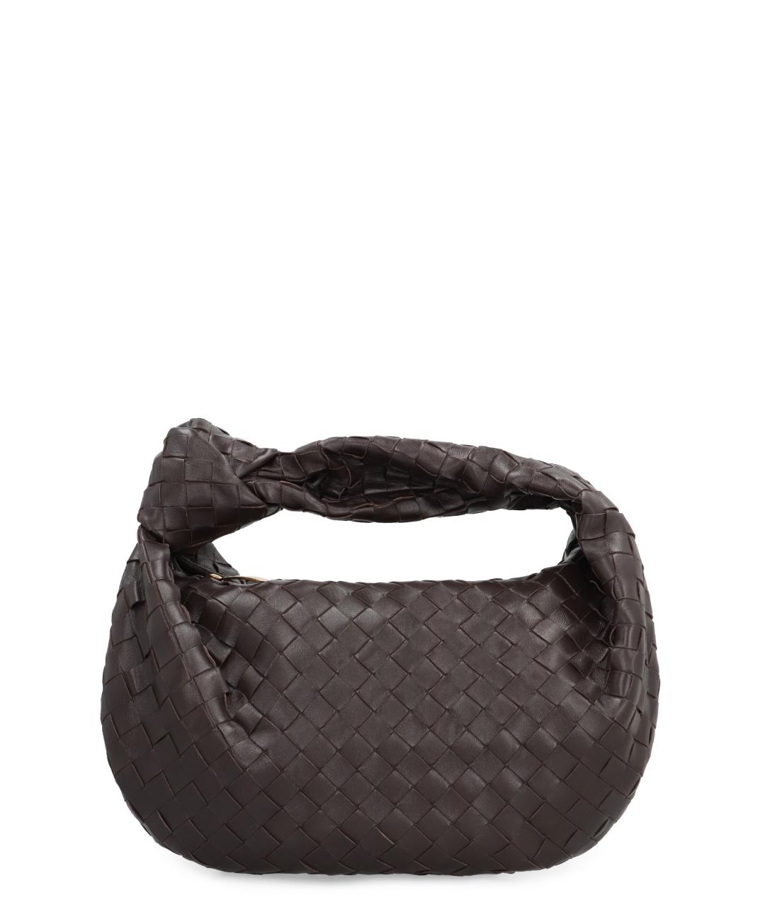 BOTTEGA VENETA Коричневая кожаная сумка через плечо, фото 1