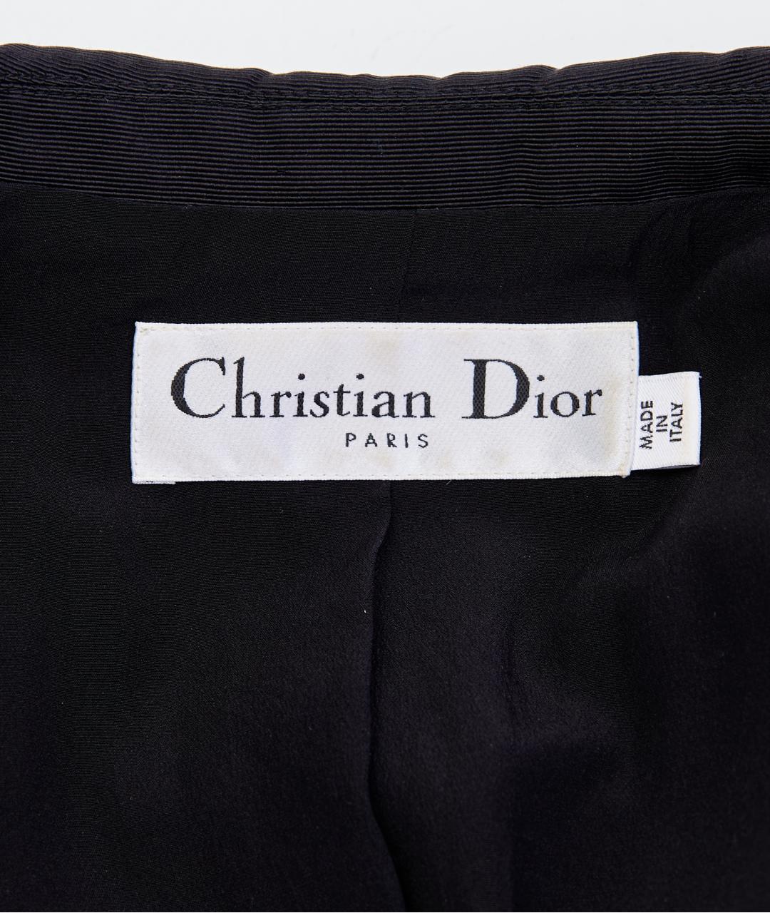 CHRISTIAN DIOR Черный хлопковый жакет/пиджак, фото 3
