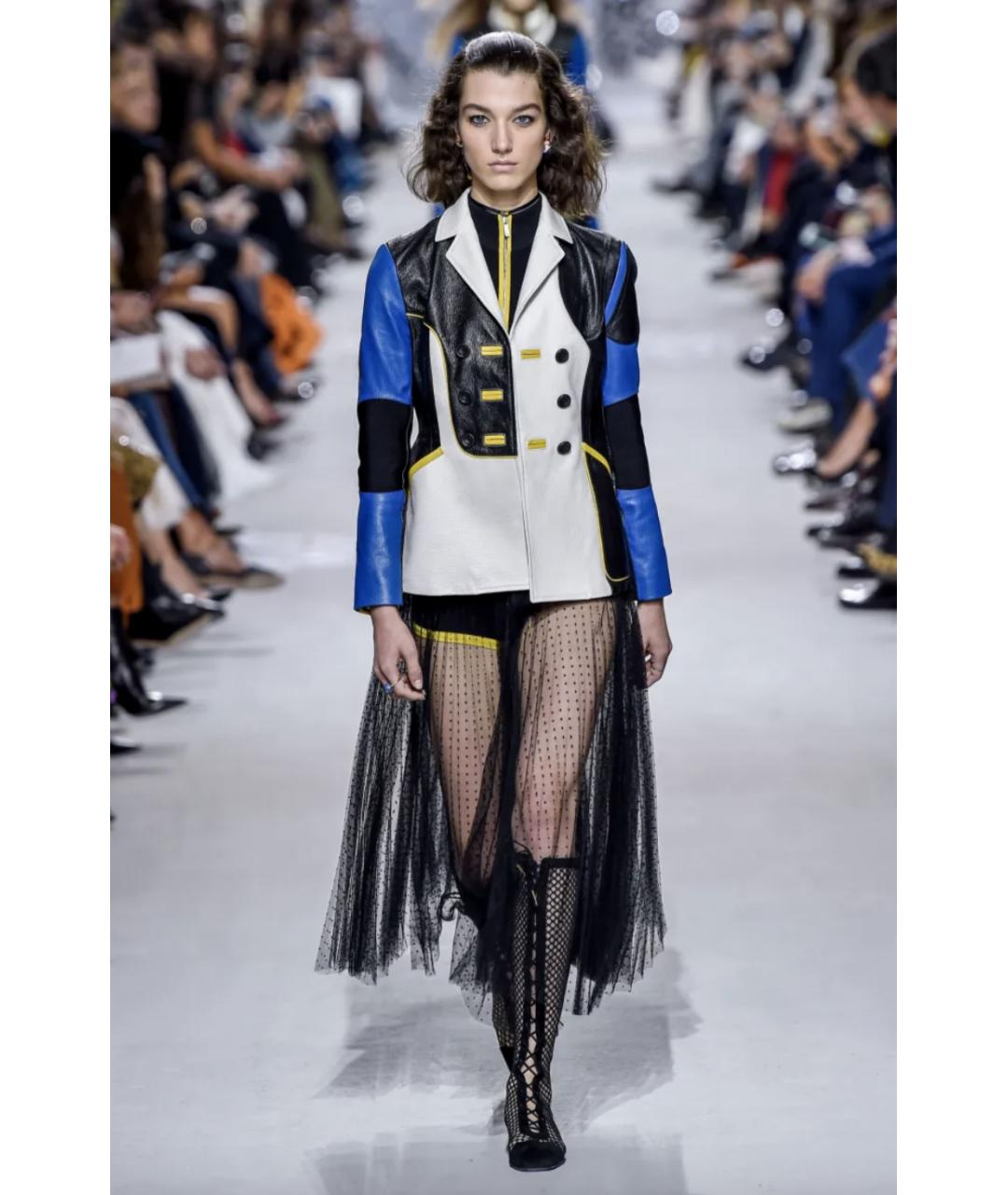 CHRISTIAN DIOR Черная шелковая юбка макси, фото 3