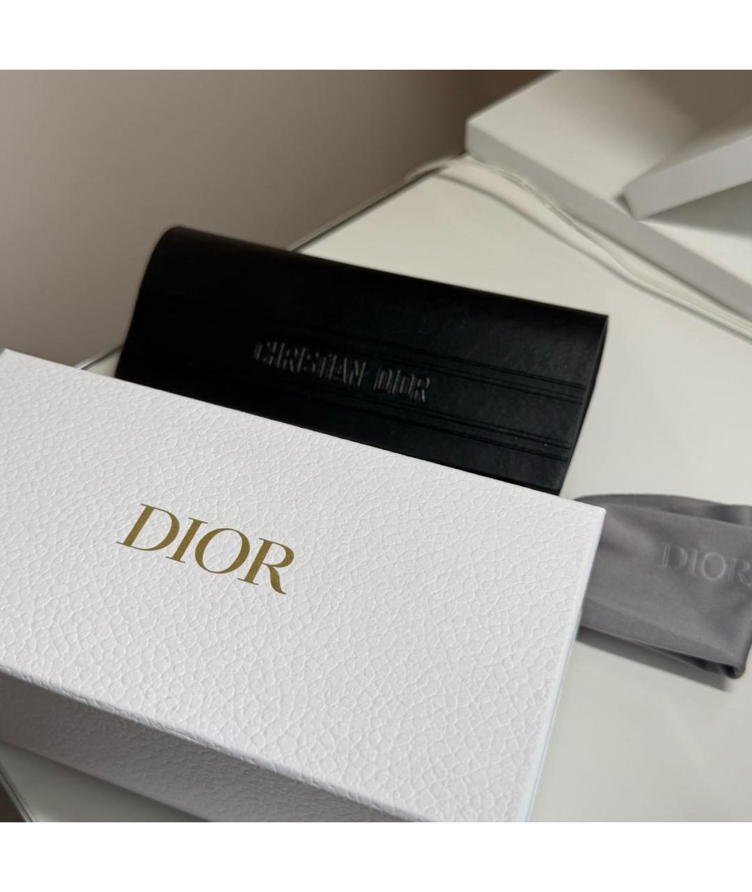 CHRISTIAN DIOR Черные пластиковые солнцезащитные очки, фото 4