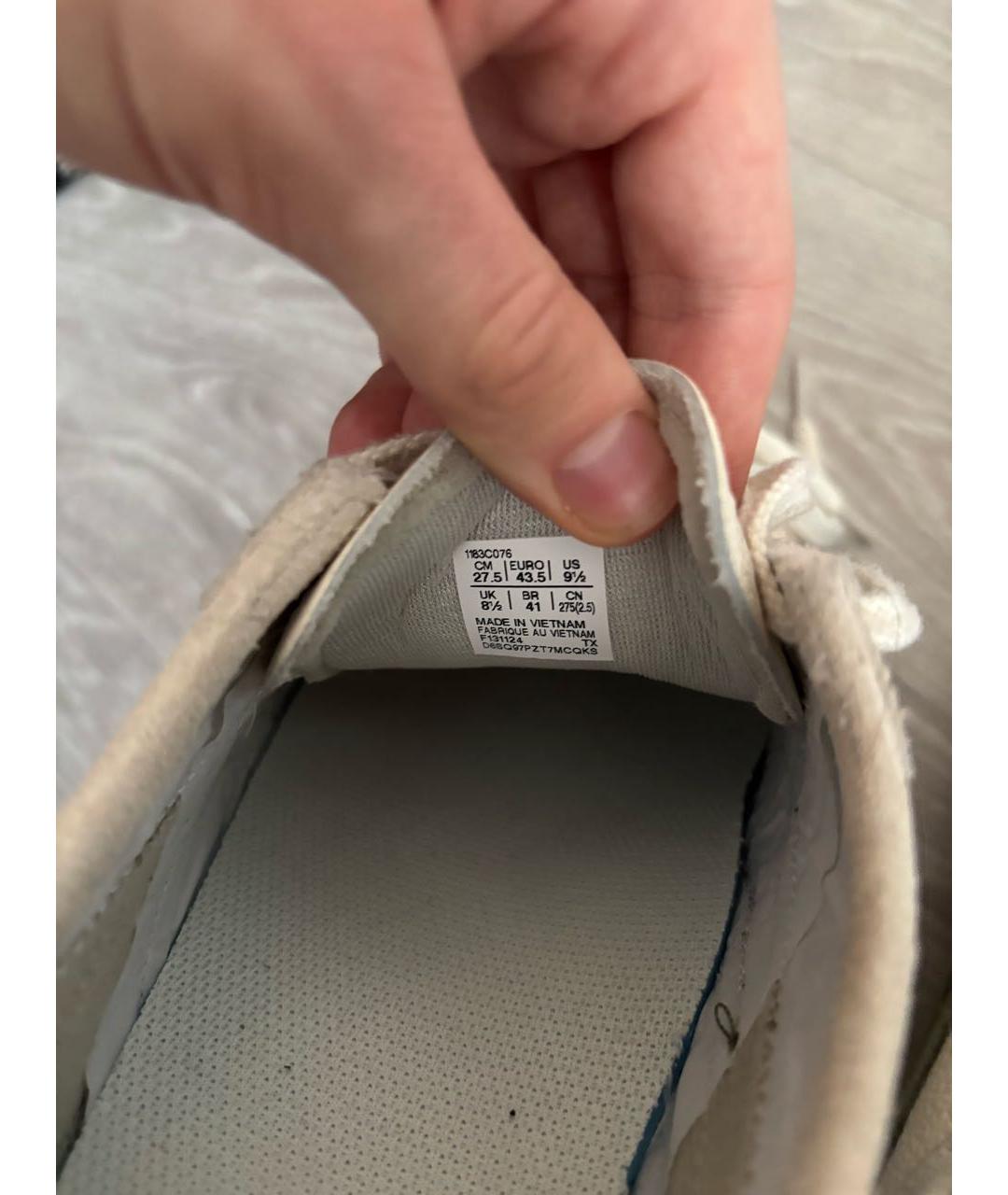 ONITSUKA TIGER Бежевые кожаные низкие кроссовки / кеды, фото 7