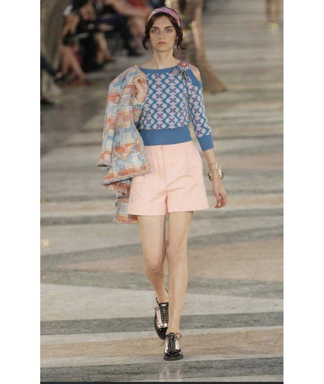 CHANEL Розовые хлопковые шорты, фото 4