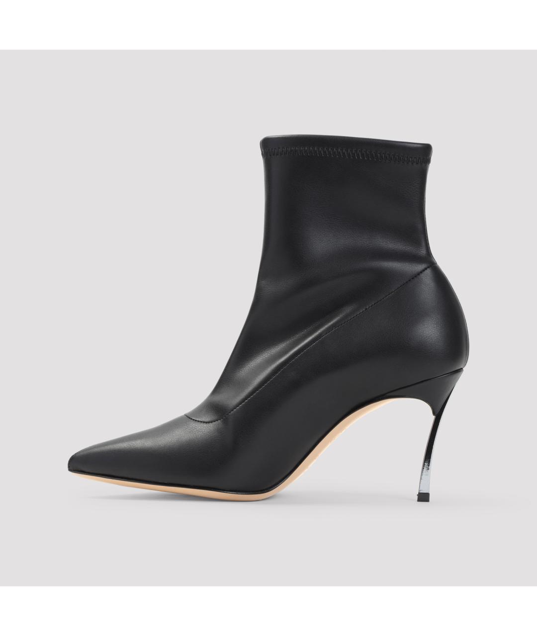 CASADEI Черные кожаные ботильоны, фото 2