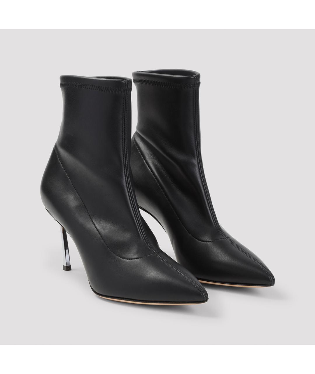 CASADEI Черные кожаные ботильоны, фото 3