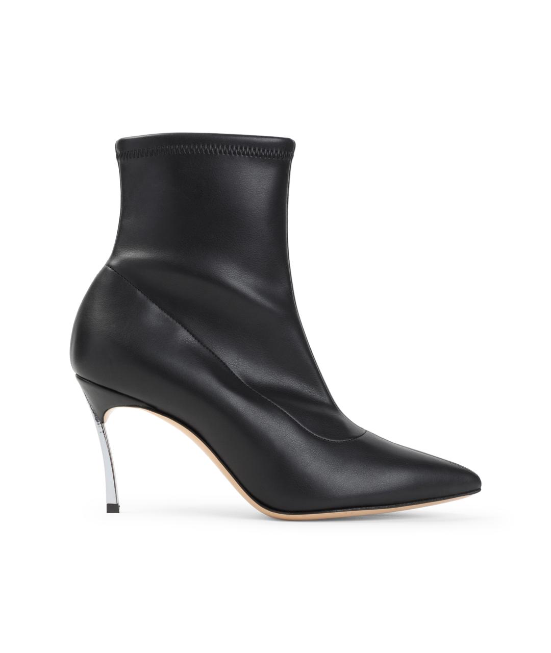 CASADEI Черные кожаные ботильоны, фото 1