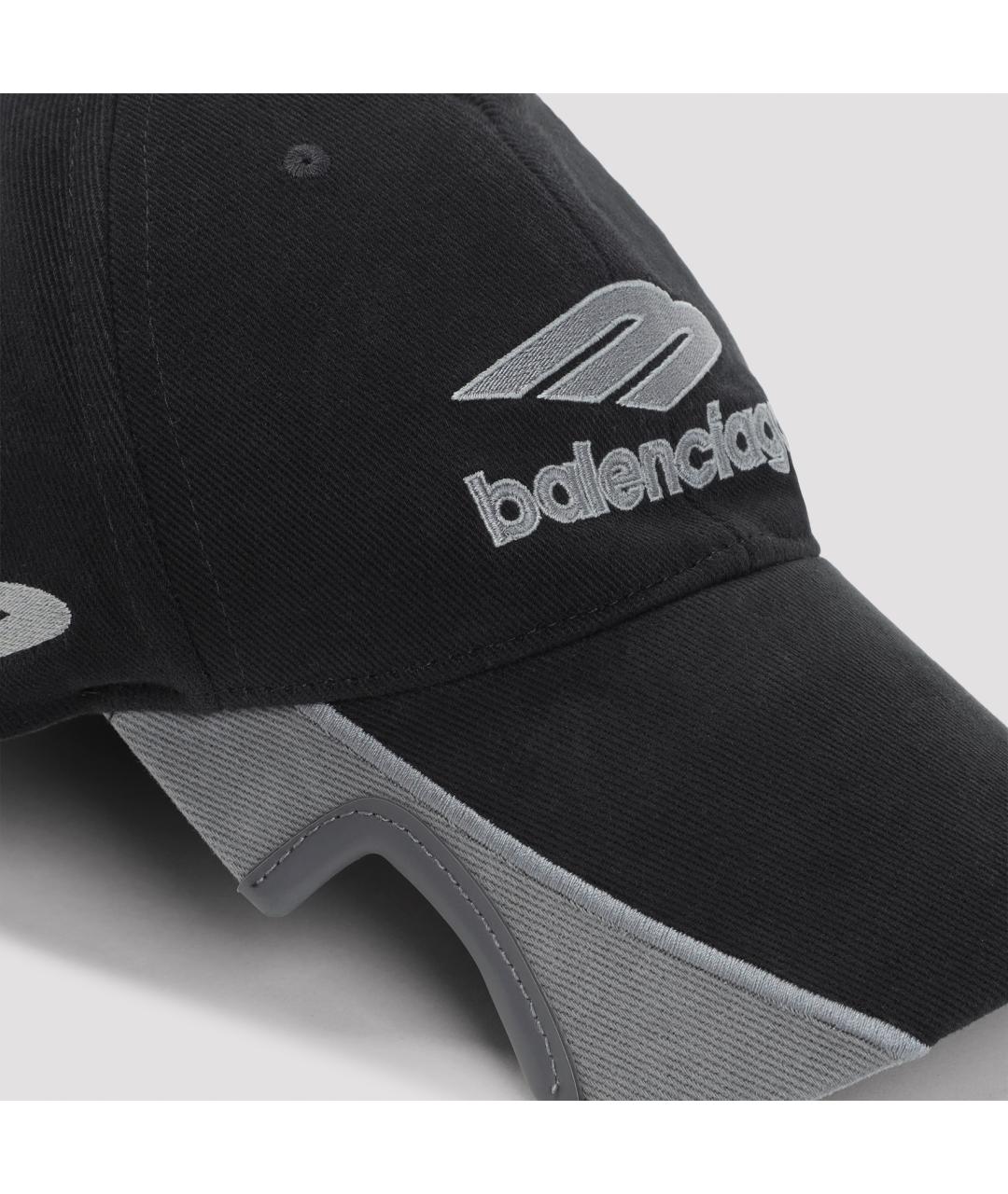 BALENCIAGA Черная хлопковая кепка/бейсболка, фото 3
