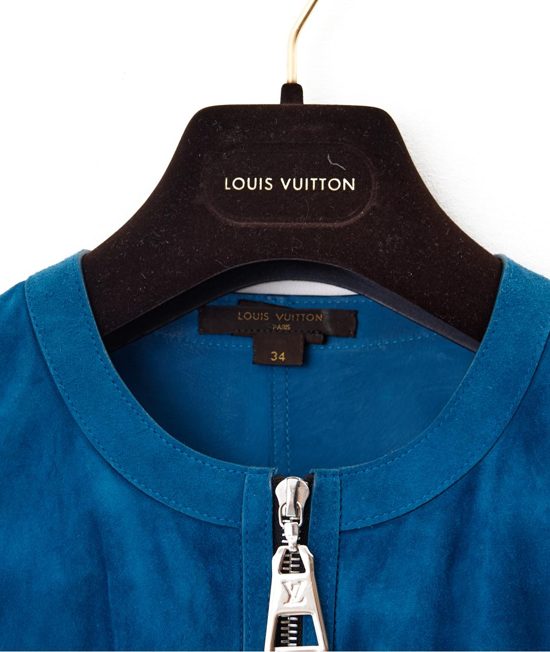 LOUIS VUITTON Синее замшевое повседневное платье, фото 5