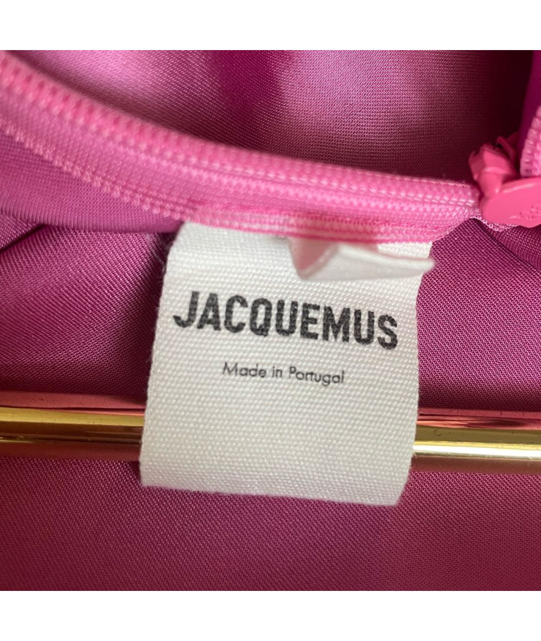 JACQUEMUS Розовое вискозное вечернее платье, фото 7