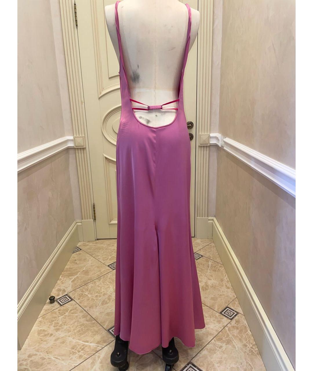 JACQUEMUS Розовое вискозное вечернее платье, фото 2