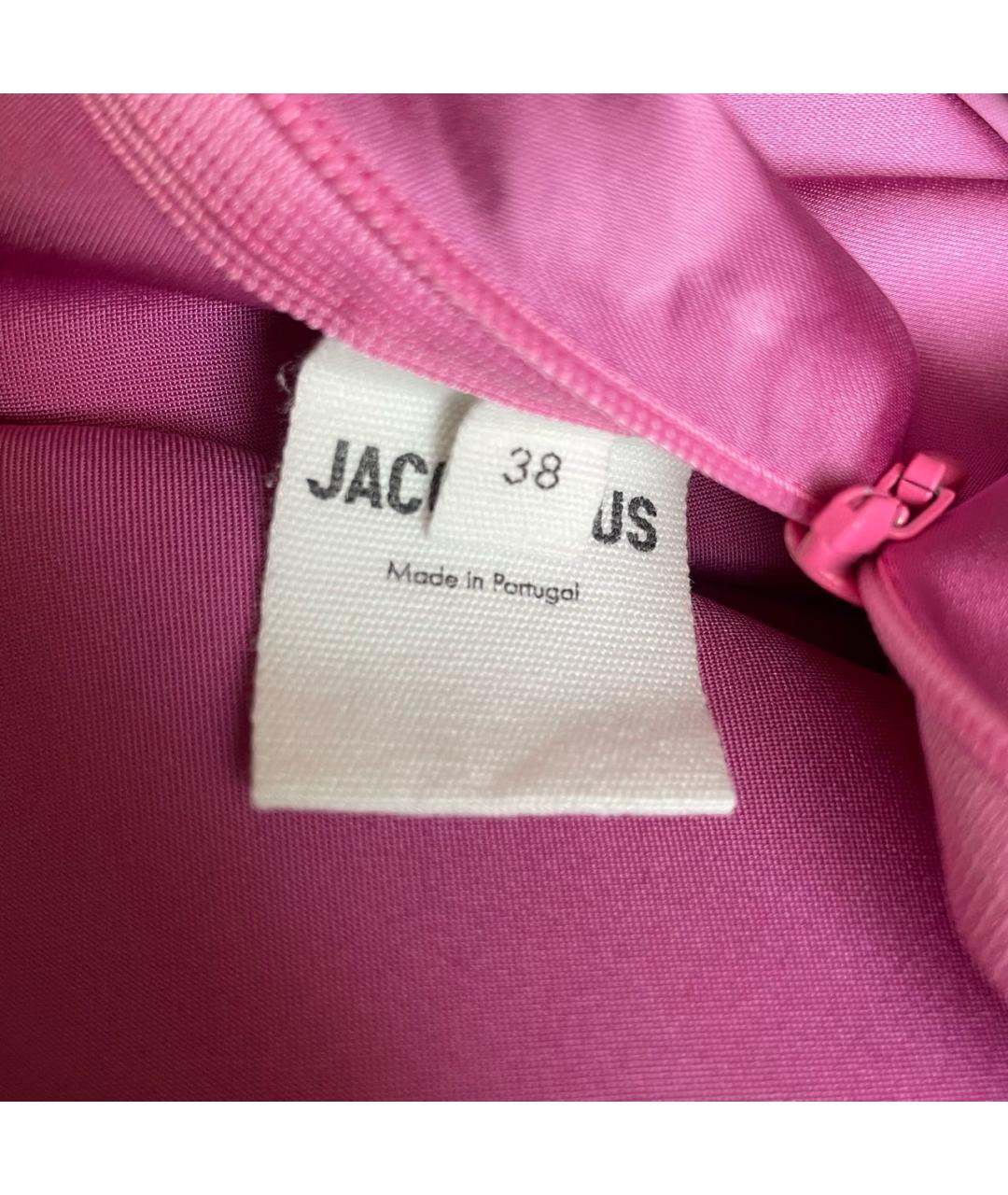 JACQUEMUS Розовое вискозное вечернее платье, фото 6