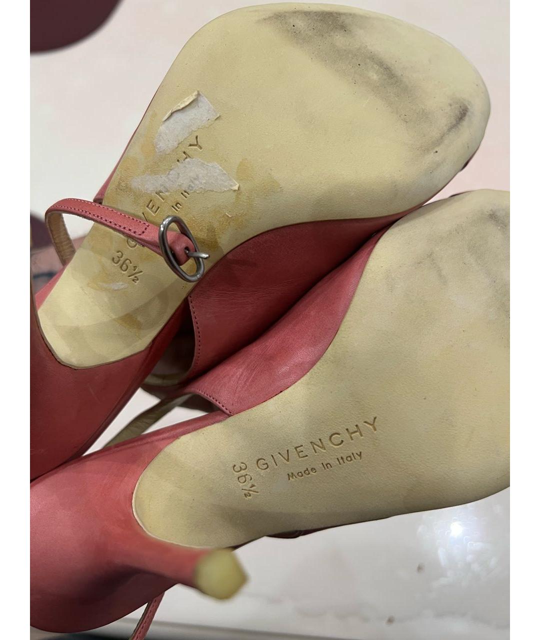 GIVENCHY Розовые кожаные туфли, фото 3