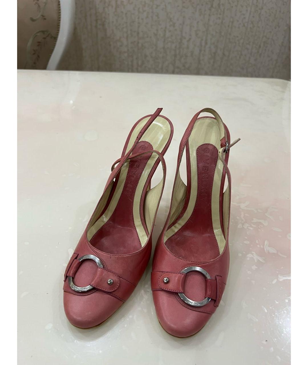 GIVENCHY Розовые кожаные туфли, фото 2