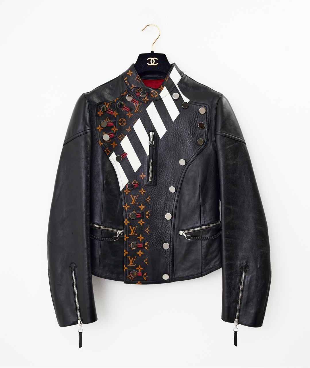 LOUIS VUITTON Черная кожаная куртка, фото 5