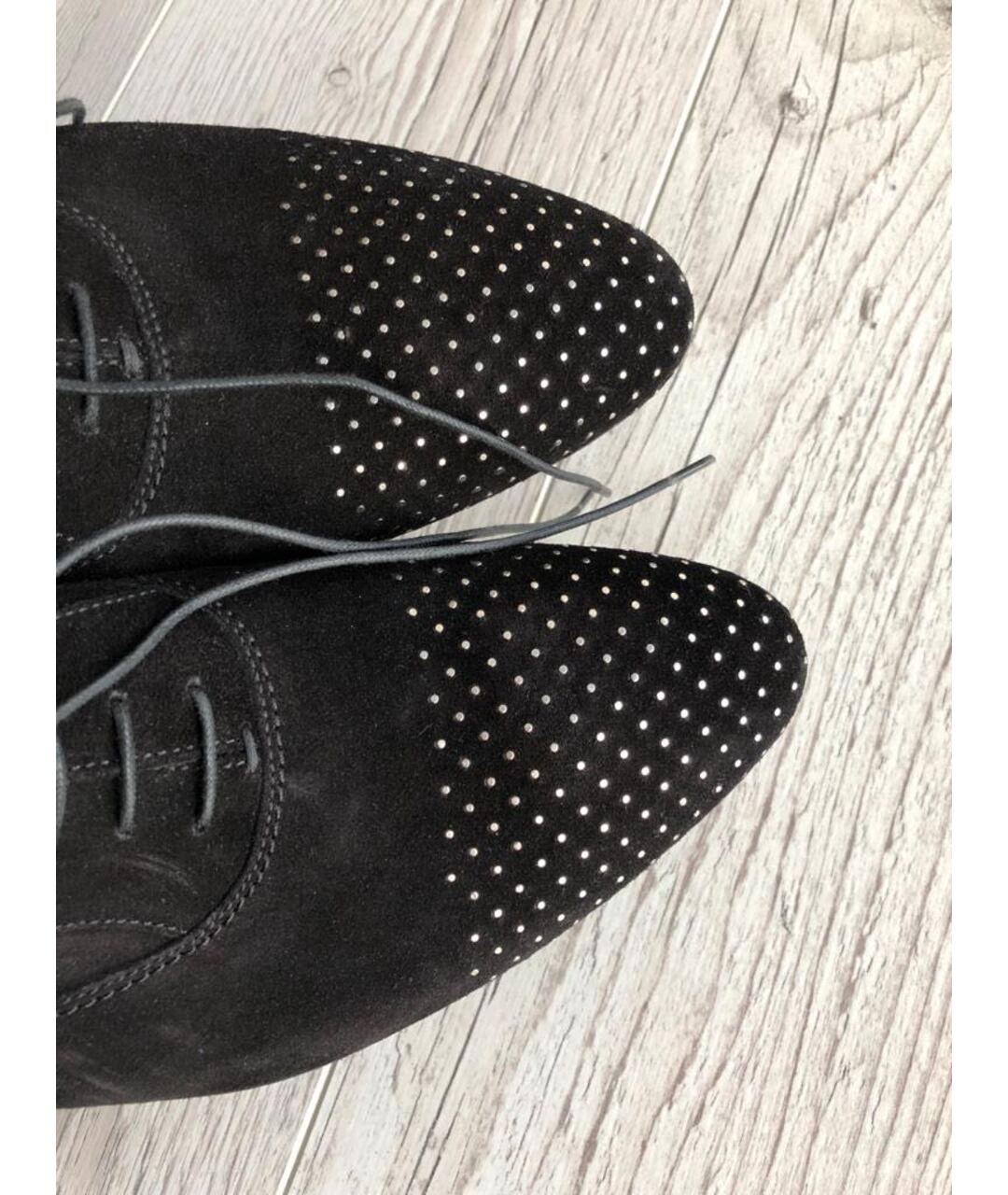 ALBERTO GUARDIANI Черные замшевые туфли, фото 2