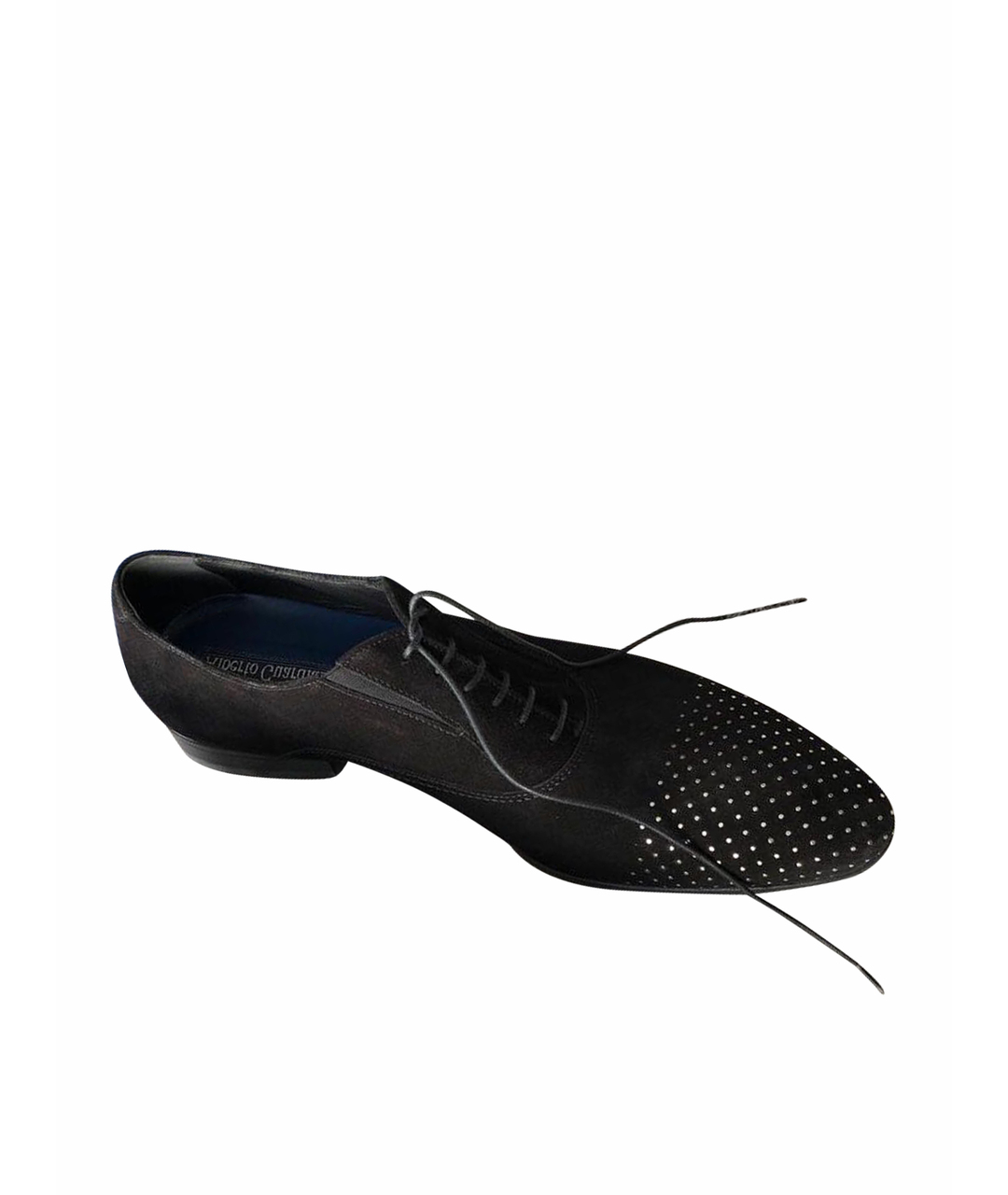 ALBERTO GUARDIANI Черные замшевые туфли, фото 1