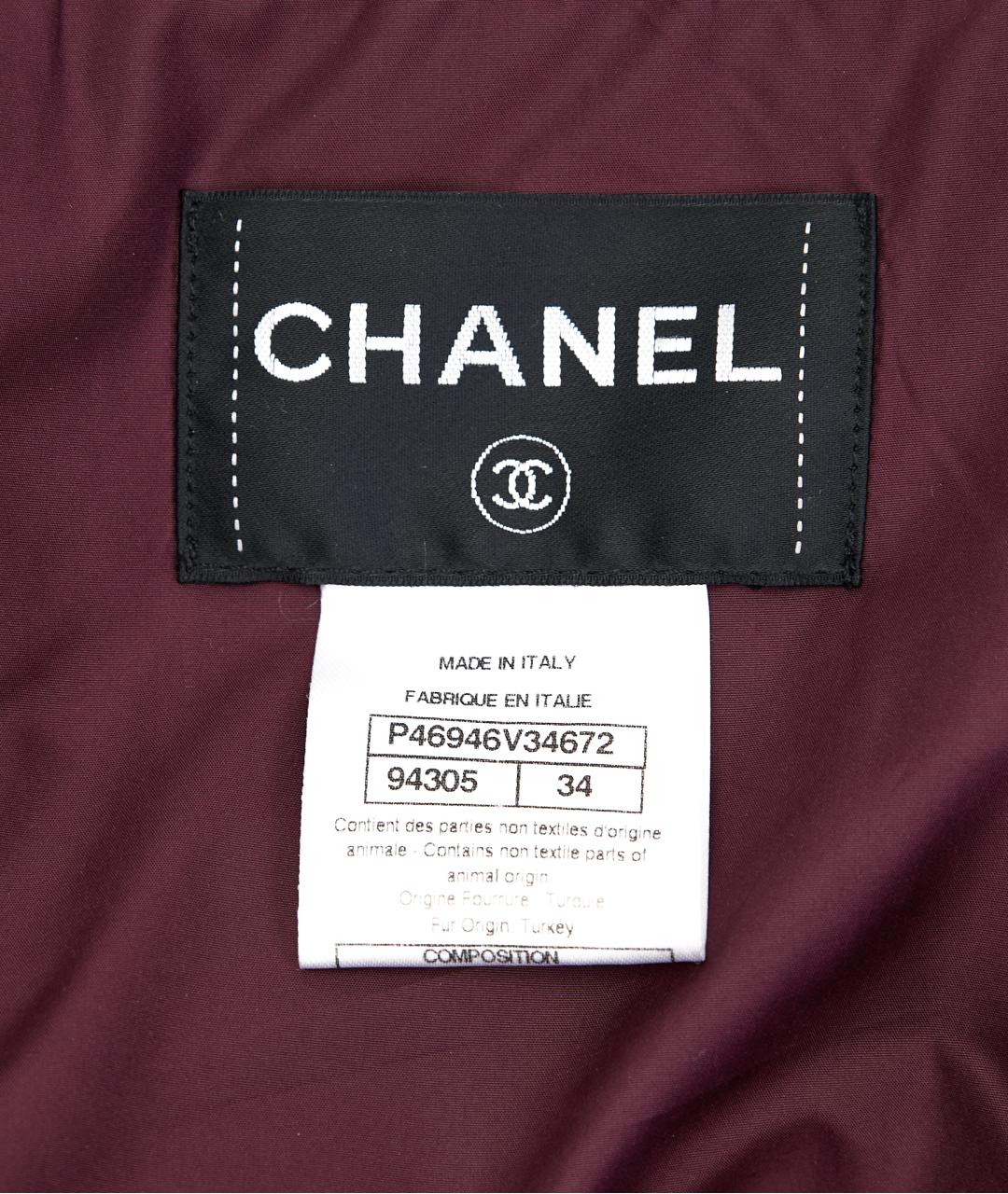 CHANEL Черный полиамидовый пуховик, фото 4