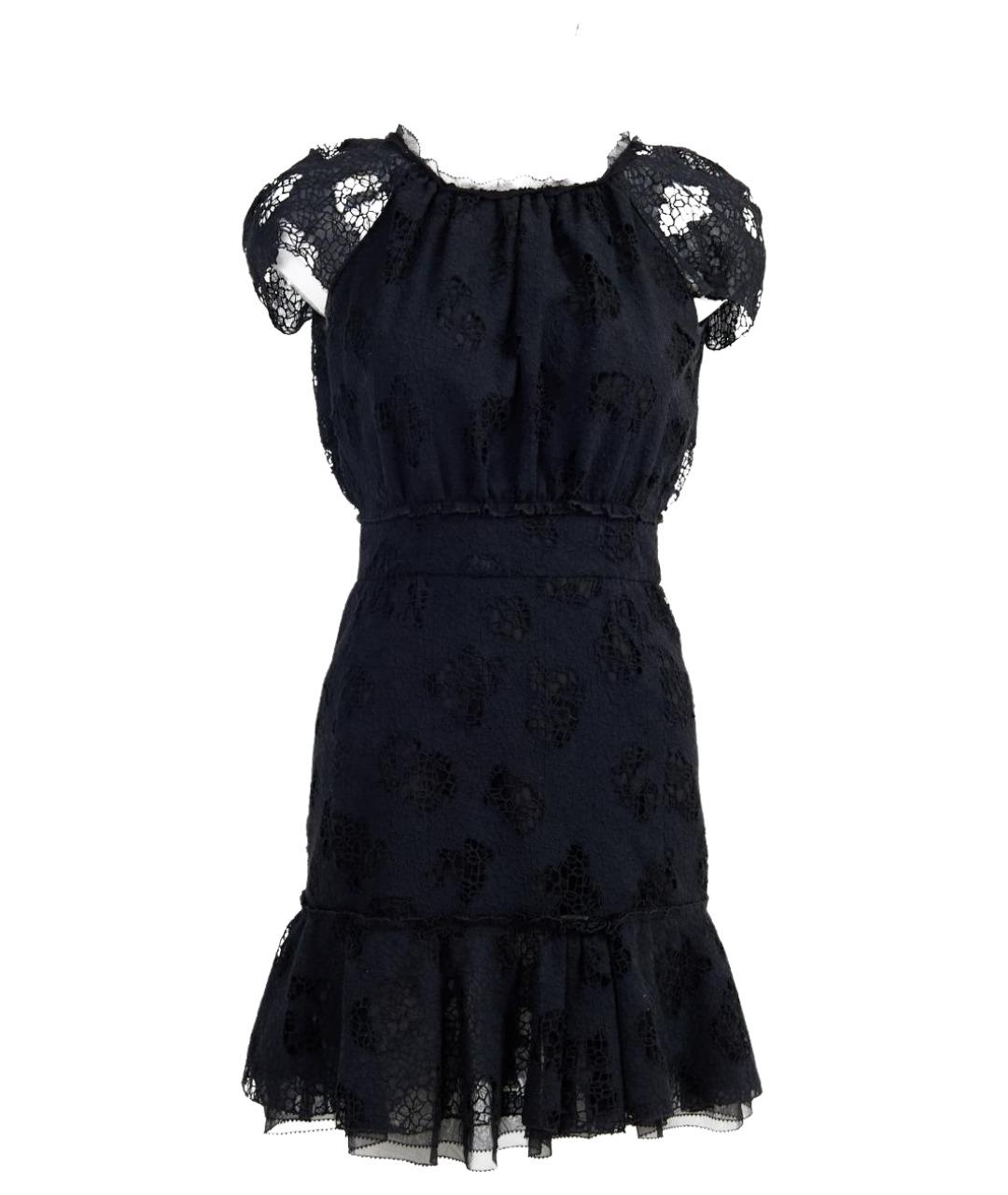 NINA RICCI Черное хлопковое коктейльное платье, фото 1