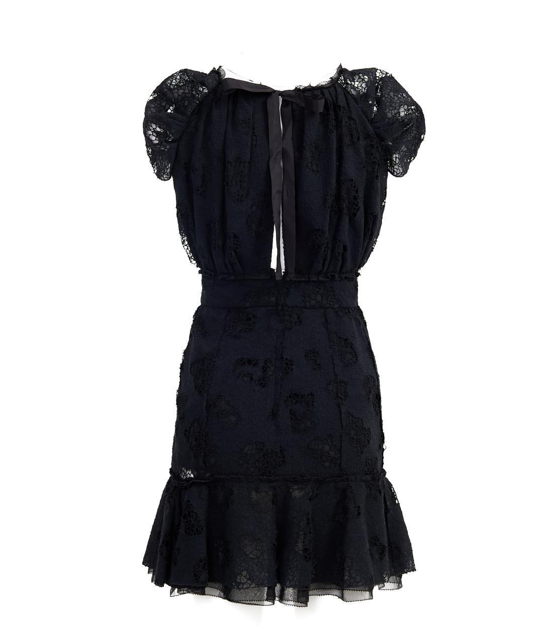 NINA RICCI Черное хлопковое коктейльное платье, фото 2