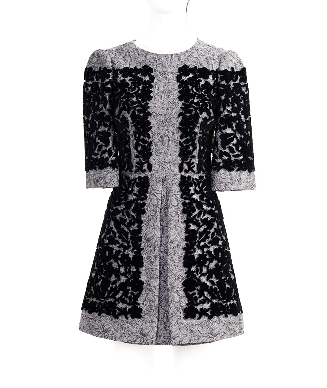 DOLCE&GABBANA Черное вискозное вечернее платье, фото 2