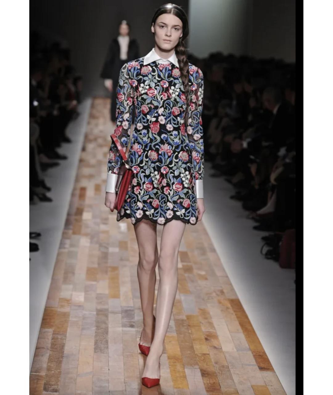 VALENTINO Черное хлопковое коктейльное платье, фото 4