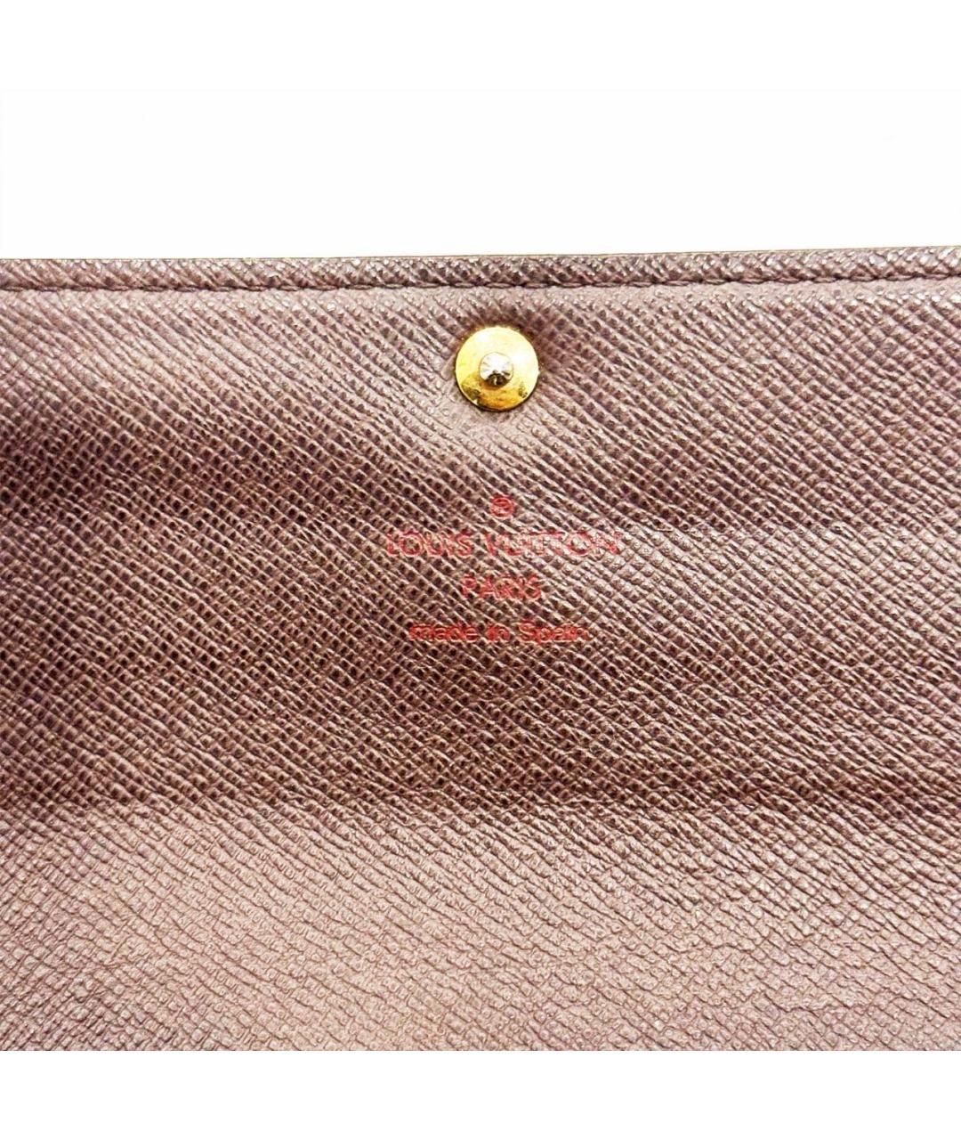 LOUIS VUITTON Коричневый кошелек, фото 5