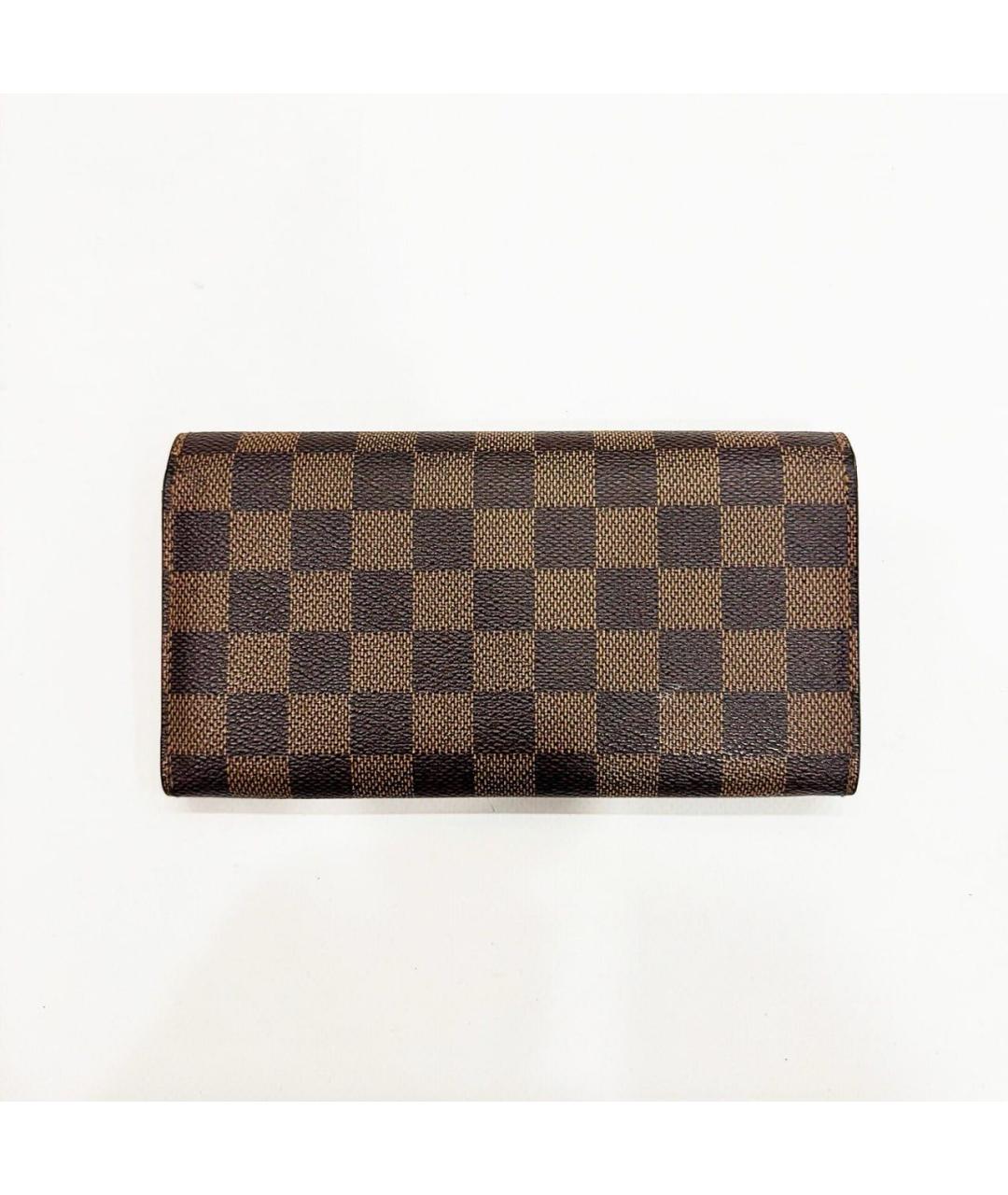 LOUIS VUITTON Коричневый кошелек, фото 3