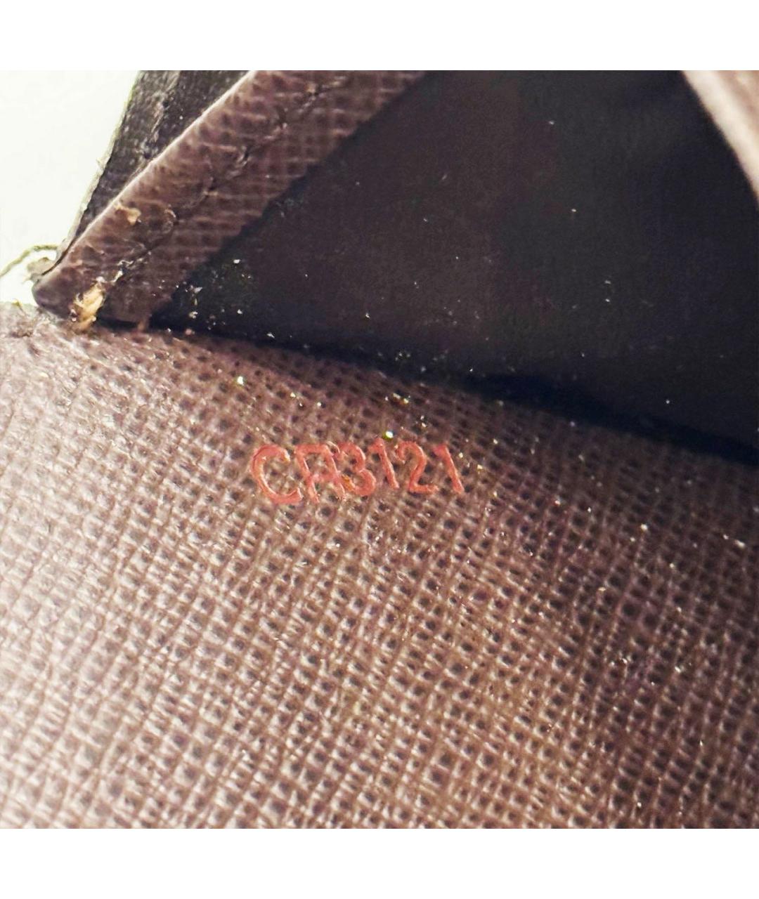 LOUIS VUITTON Коричневый кошелек, фото 6