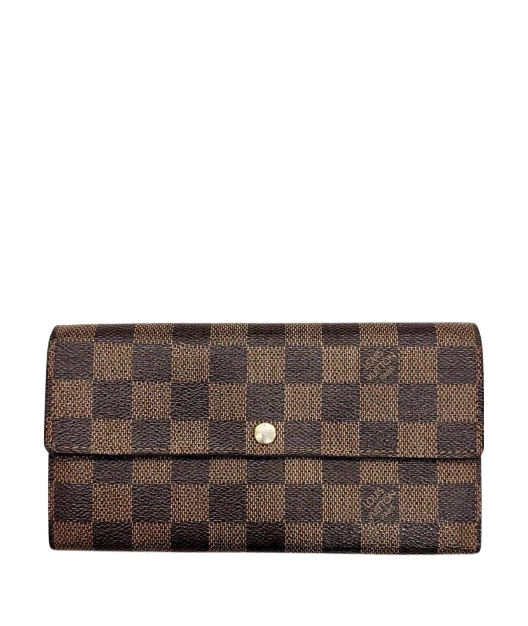 LOUIS VUITTON Коричневый кошелек, фото 1