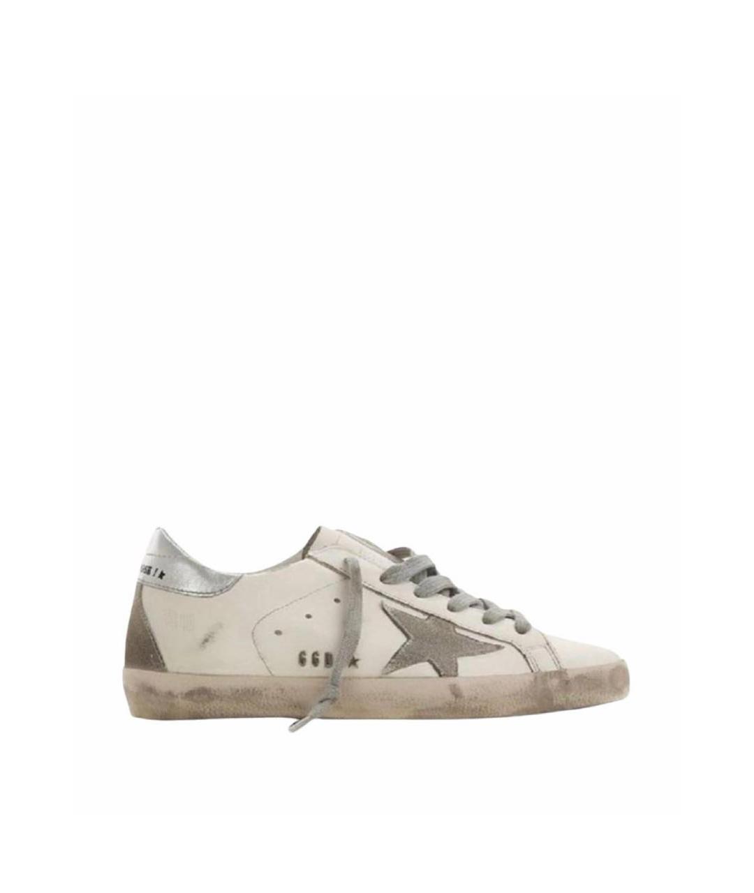 GOLDEN GOOSE Белые кожаные кеды, фото 7