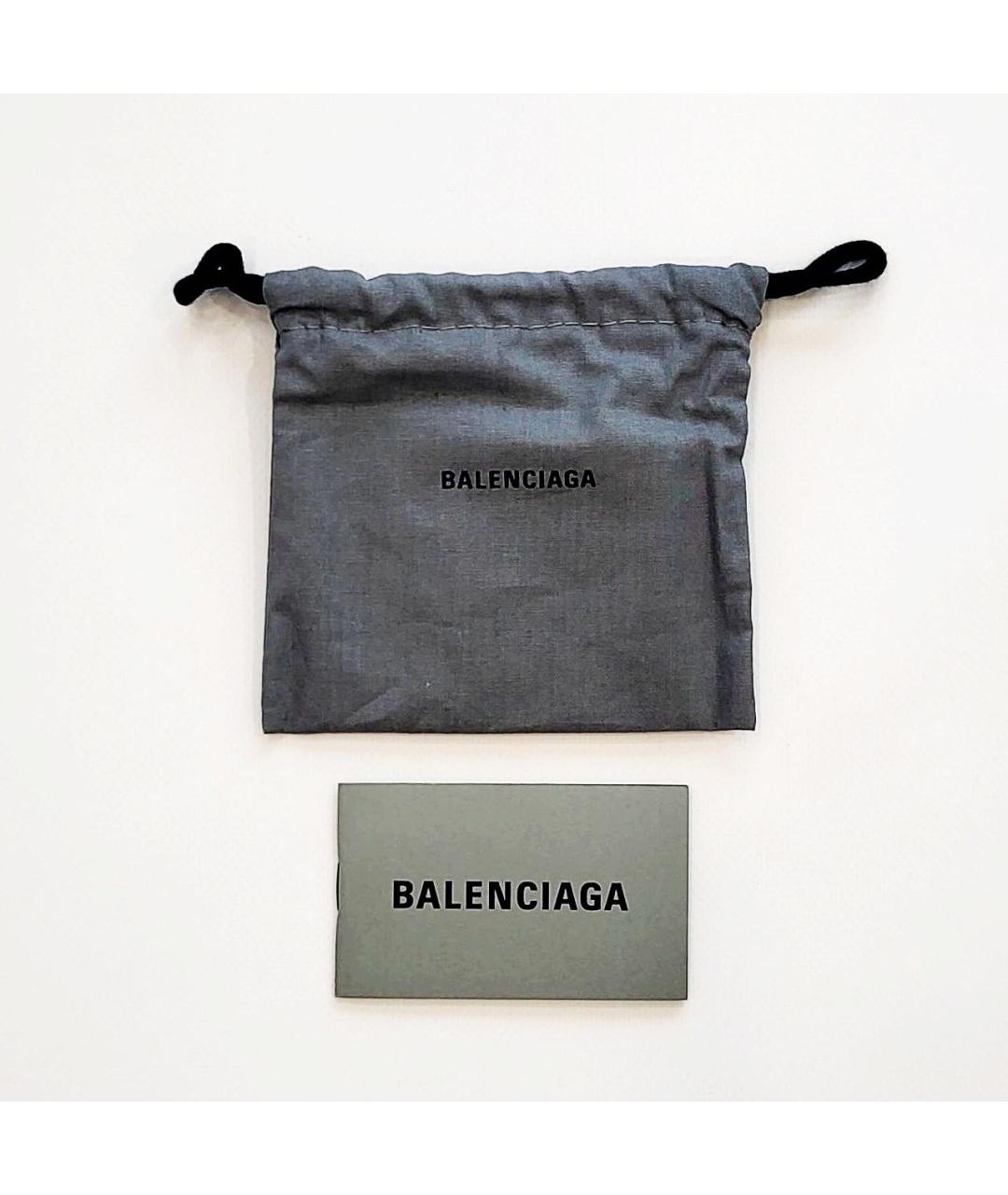 BALENCIAGA Бежевый кожаный кардхолдер, фото 4