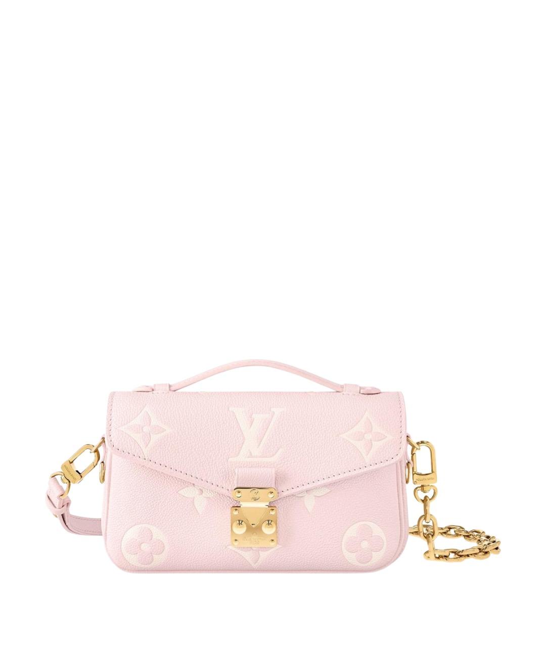 LOUIS VUITTON Розовая кожаная сумка с короткими ручками, фото 1